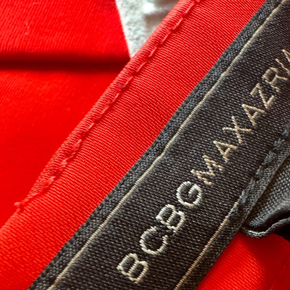 BCBGMaxAzria Open Back Watermelon Red Small Gown - Picture 7 of 8